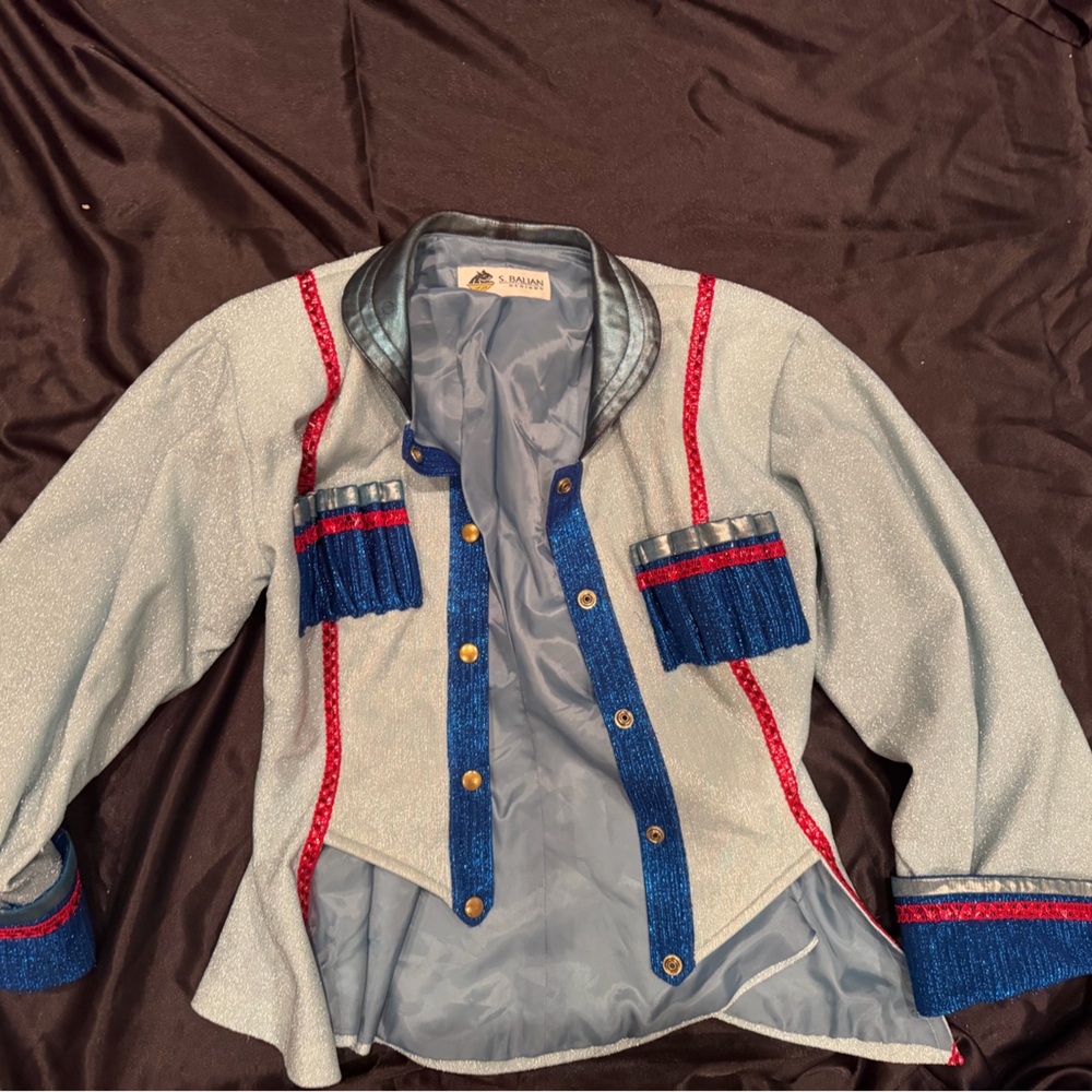 Light Blue Peplum Jacket